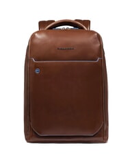 PIQUADRO BLUE SQUARE Rucsac din piele, suport laptop 14". - Rucsacuri pentru laptop
