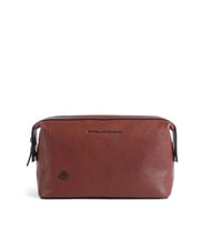 PIQUADRO BLACK SQUARE Husa de frumusete din piele PIELE - Truse de toaletă - 1