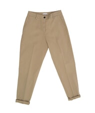TOMMY HILFIGER TH Pantaloni elastici din bumbac bej - Pantaloni pentru femei - 1