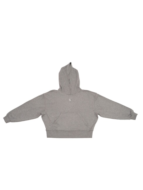 CALVIN KLEIN CK JEANS Hanorac din bumbac cu glugă și buzunar erică gri - Hanorace pentru femei