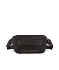 PIQUADRO TRAKAI Geanta cu curea din piele si stofa negru - Borsete de brâu - 1