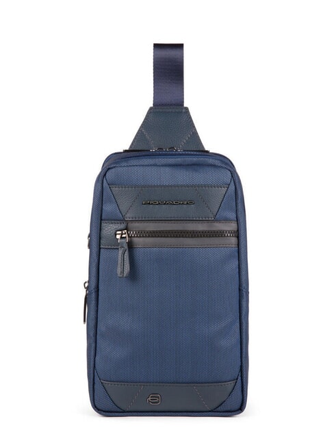 PIQUADRO TRAKAI Rucsac cu un singur umăr albastru - Rucsacuri pentru laptop