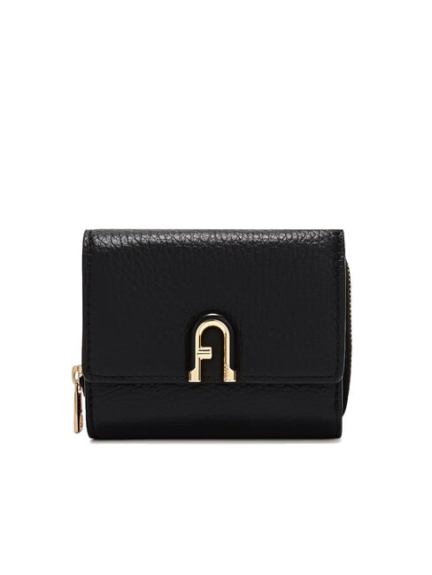 FURLA IDEA Portofel compact din piele negru - Portofele femei