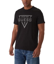 GUESS PAINTED TRIANGLE Tricou cu m&acirc;necă scurtă, croială regulată - tricou