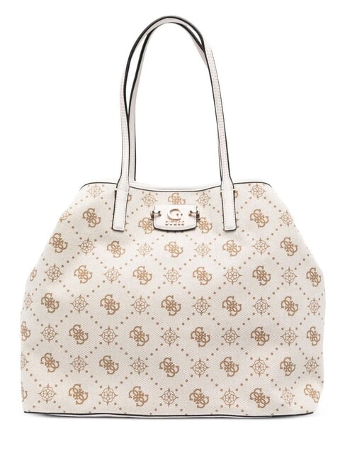 GUESS NEDA Geantă de umăr logo alb - Genți femei