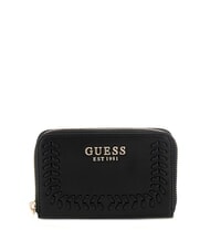 GUESS TATUM Portofel mediu cu fermoar BLACK - Portofele femei - 1