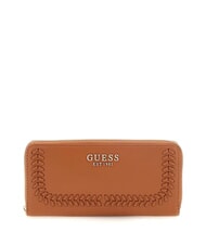 GUESS TATUM Portofel cu fermoar geanta albury caramel - Portofele femei - 1