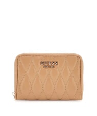 GUESS VALLA Portofel mediu cu fermoar BEIGE - Portofele femei - 1
