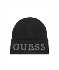 GUESS KNITTED Căciulă beanie cu logo și strasuri - Căciuli