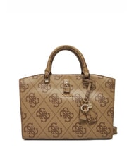 GUESS QUEENSLAND Geantă cu imprimeu de logo 4G LOGO LAPTE - Genți femei - 1