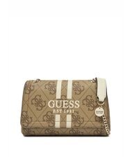 GUESS NOELLE 2 Geantă de umăr cu logo, geantă crossbody LOGO LAPTE - Genți femei - 1