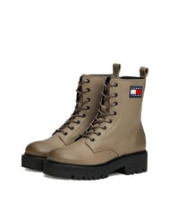 TOMMY HILFIGER TOMMY JEANS Urban Lace Up Botine din piele gri - Pantofi femei - 1