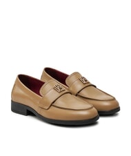 TOMMY HILFIGER THE LEATHER CLASSIC Mocasini din piele pentru femei - Pantofi femei