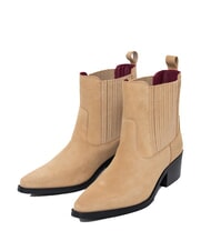 TOMMY HILFIGER TH SUEDE COWBOY Ghete texane din piele &icirc;ntoarsă - Pantofi femei