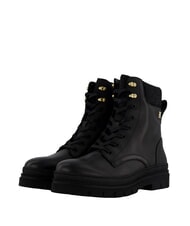 TOMMY HILFIGER CLEATED LACE-UP Ghete cu șireturi și guler căptușit negru - Pantofi femei - 1