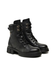 TOMMY HILFIGER LACE -UP BIKE Ghete din piele cu șireturi - Pantofi femei