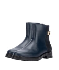 TOMMY HILFIGER TH Ghete joase din piele &icirc;ntoarsă și piele &icirc;ntoarsă albastru - Pantofi femei - 1