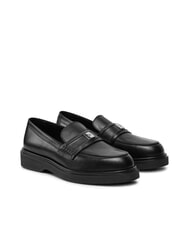 CALVIN KLEIN LOAFER W/HW LTH Mocasin din piele negru - Pantofi femei - 1