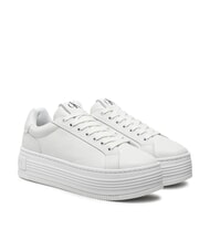 CALVIN KLEIN BOLD PLATF LOW Adidași din piele alb - Pantofi femei - 1