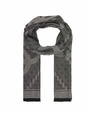 GUESS LOGO ALL OVER Eșarfă din material jacquard BLACK - Eșarfe - 1