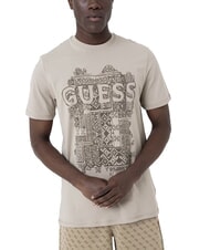 GUESS FLOCK Tricou cu m&acirc;necă scurtă, croială regulată - tricou