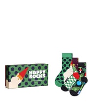 HAPPY SOCKS KIDS PRESENTS UNDER THE TREE Cutie cadou 3 perechi de șosete multicolor - Șosete unisex - 1