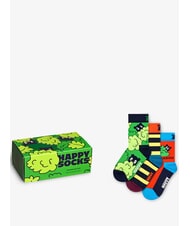 HAPPY SOCKS KIDS PEEK-A-BOO Cutie cadou 3 perechi de șosete multicolor - Șosete unisex - 1
