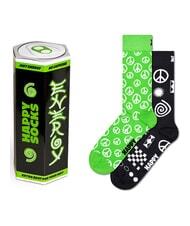 HAPPY SOCKS ENERGY DRINK Cutie cadou 2 perechi de șosete verde - Șosete pentru bărbați - 1