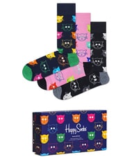 HAPPY SOCKS BLACK AND WHITE Set cadou de 3 perechi de șosete - Șosete de damă