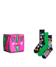 HAPPY SOCKS HYPER CUBE Set cadou de 3 perechi de șosete - Șosete de damă