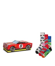 HAPPY SOCKS TOP RACER Set cadou 3 perechi de șosete roşu - Șosete pentru bărbați - 1