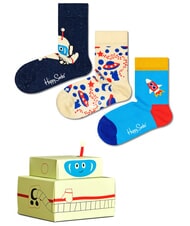 HAPPY SOCKS KIDS ASTRONAUT Set cadou 3 perechi de șosete - Șosete unisex