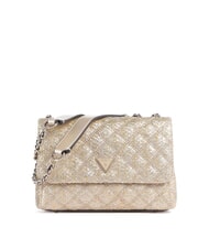 GUESS GIULLY 2 Geantă de umăr țesută, geantă crossbody aur - Genți femei - 1
