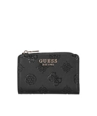 GUESS LAUREL 2 Portofel mediu cu fermoar logo negru - Portofele femei - 1