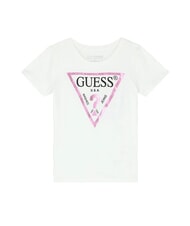 GUESS KIDS Tricou cu logo triunghi alb adevărat a000 - Tricou copil - 1