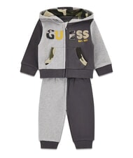GUESS KIDS MINI ME set trening cu glugă și pantaloni combinație de nuanțe de gri - Salopete și ținute pentru bebeluși - 1