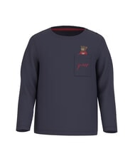 GUESS KIDS Tricou cu m&acirc;necă lungă și buzunar smartblue - Tricou copil - 1