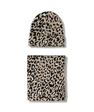 GUESS KIDS Set pălărie și eșarfă leopard elegant - Pălărie pentru copii - 1