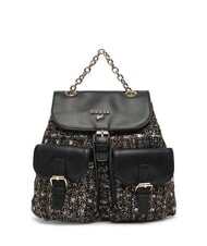 GUESS GIRLS TWEED Rucsac din material textil cu buzunare jetbla - Genți femei - 1