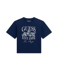GUESS KIDS Tricou cu m&acirc;necă scurtă albastru secret - Tricou copil - 1