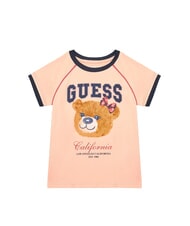 GUESS KIDS Tricou cu m&acirc;necă scurtă și imprimeu cu ursuleți de pluș - Tricou copil