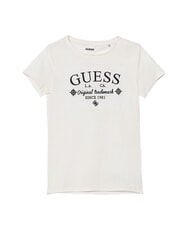 GUESS KIDS MINI ME Tricou cu m&acirc;necă scurtă pentru fete, cu broderie - Tricou copil