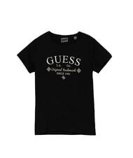 GUESS KIDS MINI ME Tricou cu m&acirc;necă scurtă pentru fete, cu broderie - Tricou copil