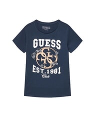 GUESS KIDS Tricou cu m&acirc;necă scurtă, imprimeu și broderie - Tricou copil