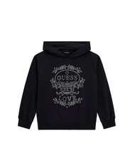 GUESS KIDS Hanorac cu strasuri jetbla - Hanorac pentru bebeluși - 1