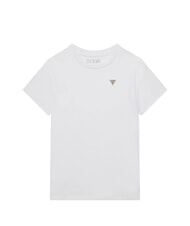 GUESS KIDS Tricou cu m&acirc;necă scurtă și emblemă cu logo - Tricou copil