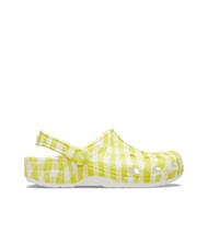 CROCS CLASSIC GINGHAM Papuci sabot imprimați pentru femei - Pantofi femei