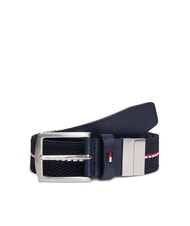 TOMMY HILFIGER REVERSIBLE Curea din material textil cu două fețe albastru spațial - Curele - 1
