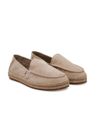 TOMMY HILFIGER TH FLEX Espadrile din piele &icirc;ntoarsă bej - Pantofi bărbați - 1