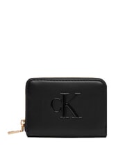 CALVIN KLEIN BOLD MONOGRAM Portofel mic pe negru - Portofele femei - 1